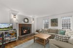 Comfortable, inviting living room - fireplace is decorative 